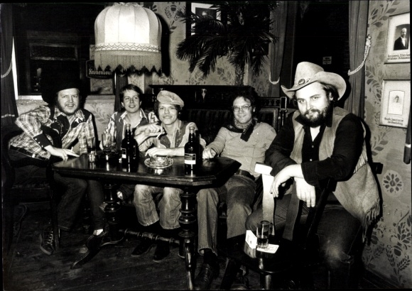 Photo Postcard Country band Western Union
