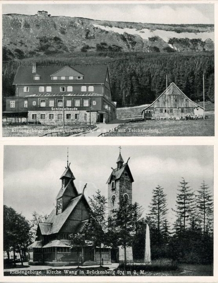 Set van 12 ansichtkaarten in envelop, van Rübezahl's Empire, Reuzengebergte