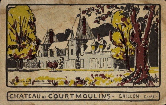 Künstler Ak Gaillon, Ihr Château de Courtmoulins