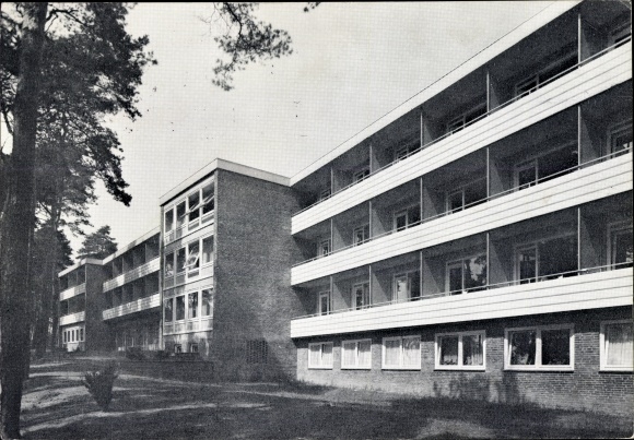 Postcard Bad Bevensen in Lower Saxony, diabetes clinic, Dr. medical W. Ingenhorst KG, exterior view