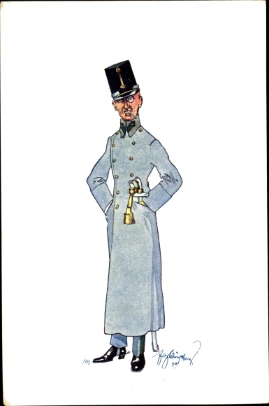 Artist PC City types Vienna, man in uniform coat, BKWI 441-12