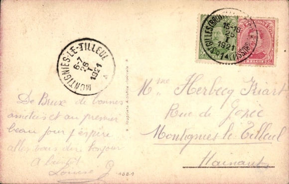 Artist Postcard Colombo, E., portrait of a woman with a horse