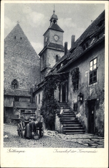 PC Göttingen in Lower Saxony, inner courtyard of the coming