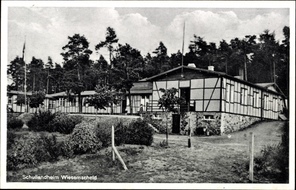 Postcard Wiesemscheid in the Eifel, school camp
