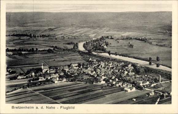 Ak Bretzenheim an der Nahe, luchtfoto