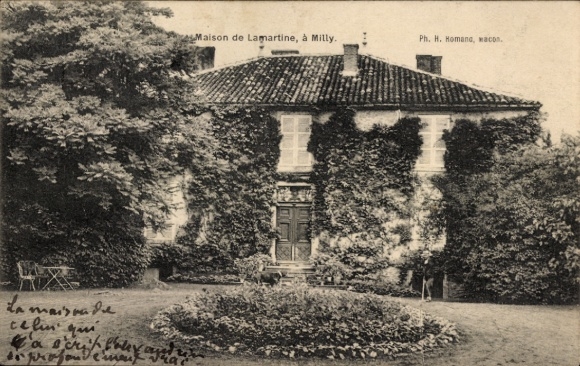 Ak Milly la Forêt Essonne, Maison de Lamartine