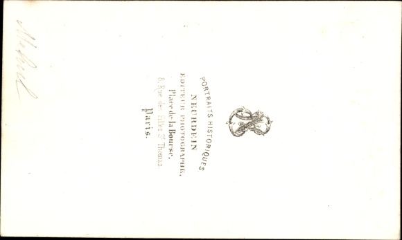 Visiting Card Komponist Étienne-Nicolas Méhul