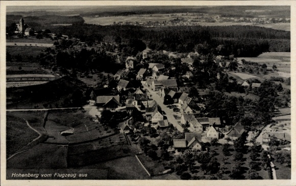 Postcard Rosenberg Hohenberg in Germany, aerial photograph