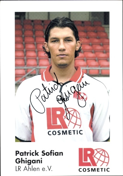 Autogrammkarte Fußballer Patrick Sofian Ghigani, Rot Weiss Ahlen, Autogramm