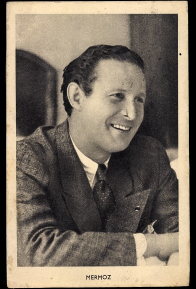 French pilot Jean Mermoz, portrait