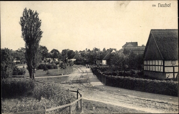 Postcard Neuhof Wünsdorf Zossen Brandenburg, village view