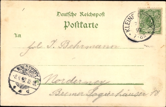 Chromo-Litho Hamburg Mitte Altstadt, General Horticultural Exhibition 1897, main exhibition building