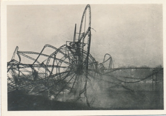 Collective picture Zeppelin world trips Picture 12 pre-war airships, LZ 4 near Echterdingen 1908