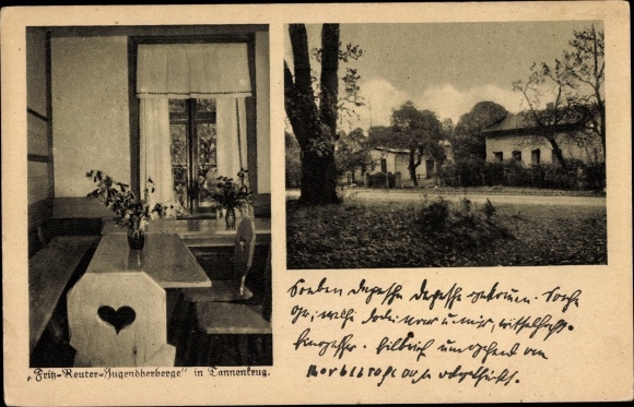 Ak Tannenkrug in Brandenburg, jeugdherberg Fritz Reuter