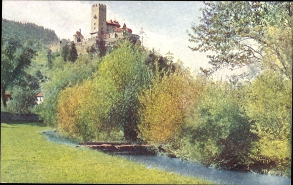 Postcard Friesach in Carinthia, Geiersburg