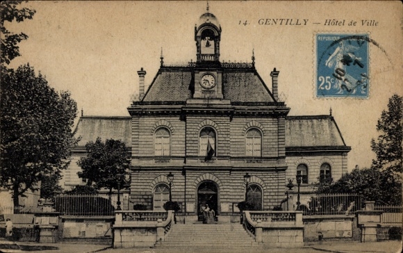 Ak Gentilly Val de Marne, Hôtel de Ville