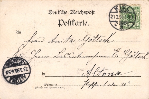 KP Treues Land, du Doppeleiche, Szlezwik-Holsztyn, Jubileusz 1848-1898