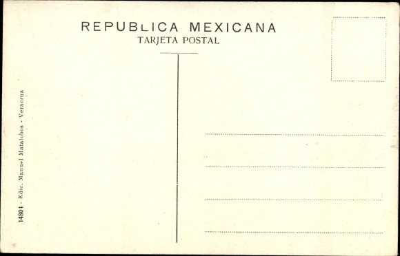Postcard Veracruz Mexico, Canonero Bravo, Warship