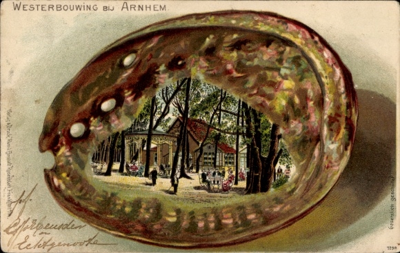 Embossed Shell Chromo-Litho Arnhem Gelderland Netherlands, Westerbouwing