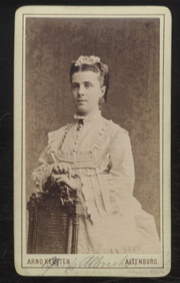 CdV Portrait Marie von Braunschweig und Prinzessin von Preußen, geb. v. Sachsen-Altenburg
