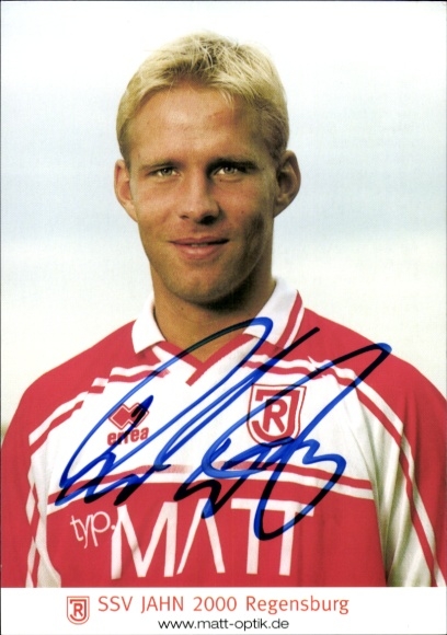 Autograph card footballer Matthias Dehoust, SSV Jahn Regensburg, autograph