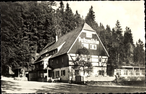 Postcard Oberpöbel Dippoldiswalde Sachsen, Gaststätte Putzmühle