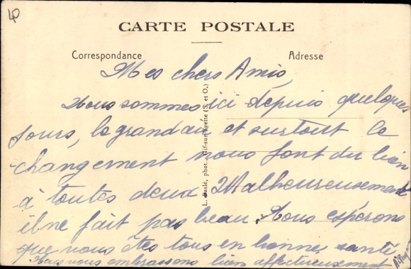 Postcard Clairefontaine Yvelines, Route de Rochefort