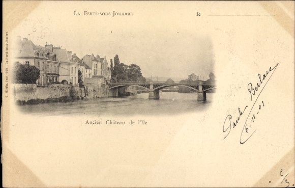 Ak La Ferté-sous-Jouarre Seine-et-Marne, Ancien Château de l&#39;Ile