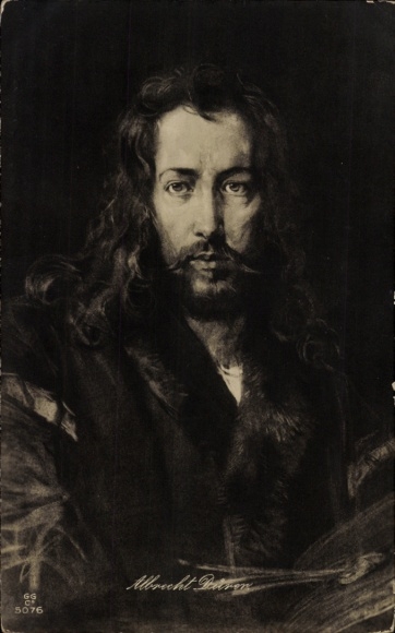 Artist Postcard Dürer, Albrecht, Self-portrait