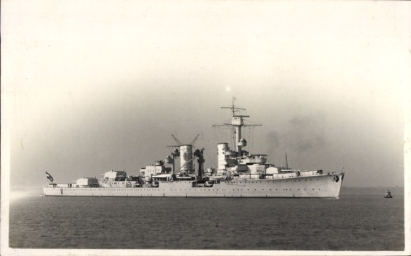 Foto Ak Deutsches Kriegsschiff, Leichter Kreuzer Königsberg, Kriegsmarine