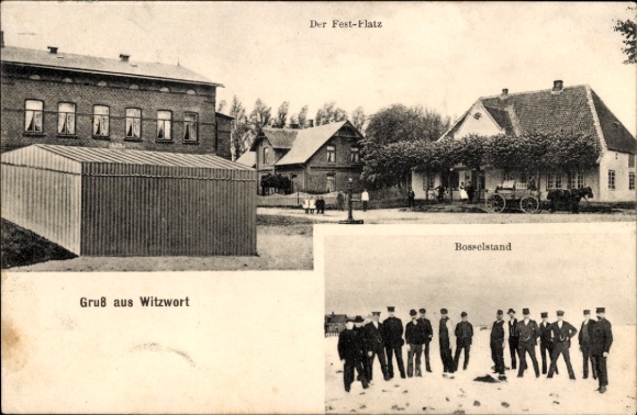 Ak grapwoord in Noord-Friesland, kermis, Bosselstand