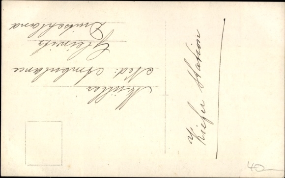 FotoAk Gliwice Gleiwitz, Netherland hospital. Red Cross, war invalid Müller, jaw injury