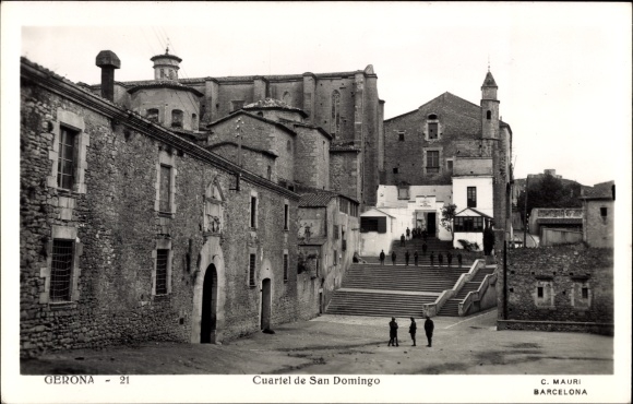 Postcard Gerona Girona Katalonien, San Domingo Barracks