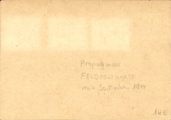 Postcard field PC with special stamps Greater German Reich 1944