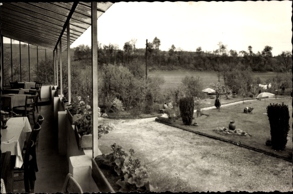 Ak Sinspelt Rheinland Pfalz, Hotel W. Altringer, Terrasse, Garten