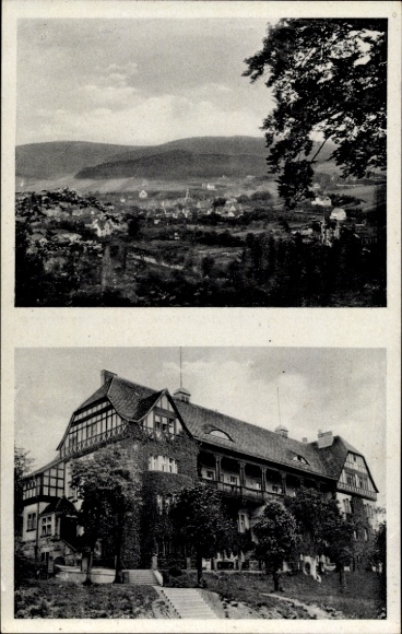 Postcard Helsa in Hessen, Panorama, Motorsport School of the NSKK Hessen