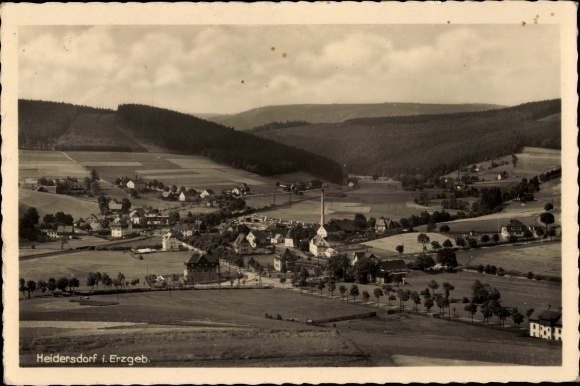 Ak Heidersdorf im Erzgebirge, Panorama