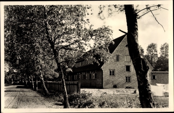 Postcard Nienhagen in Lower Saxony, Reich labor service camp for female youth