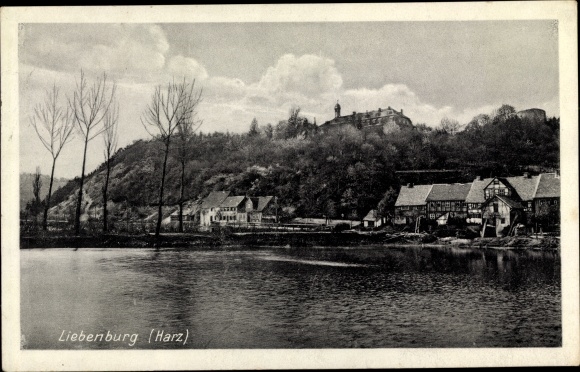 Postcard Liebenburg b. Braunlage Kr. Goslar Harz, pond