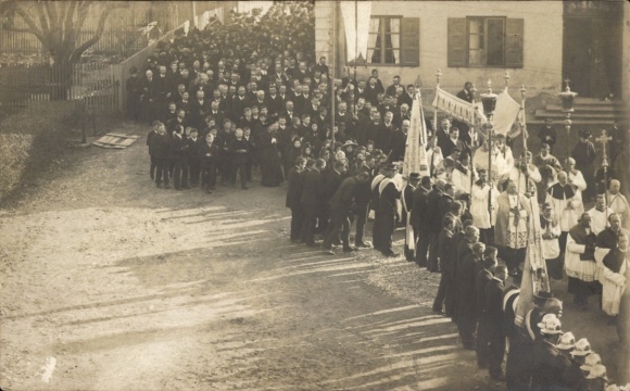 Studentika Foto Ak Hohenbrunn in Oberbayern, Burschenverein, fest