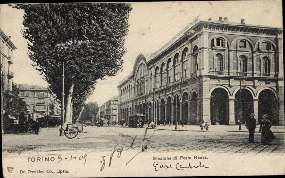Postcard Torino Turin Piemonte, Stazione di Porta Nuova