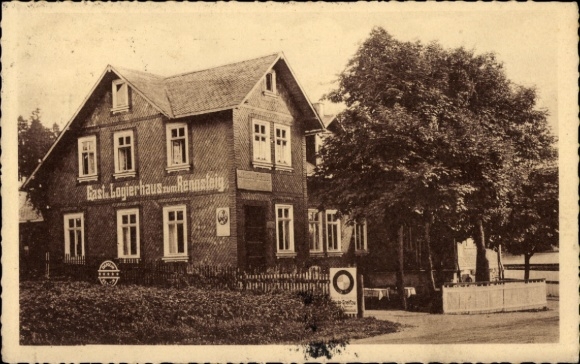 Postcard Schmiedefeld am Rennsteig Suhl, Gasthaus zum Rennsteig