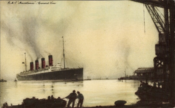 Ak passagiersstoomboot RMS Mauretanië, Cunard Line