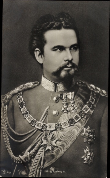 Ak König Ludwig II. von Bayern, Portrait, Uniform, Orden