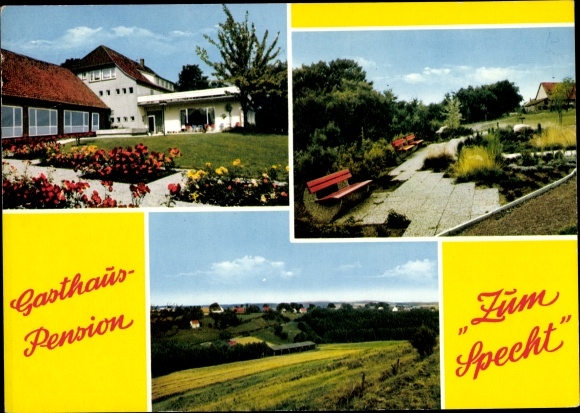 Postcard Egge Aerzen in the Weserbergland, Gasthaus Zum Specht