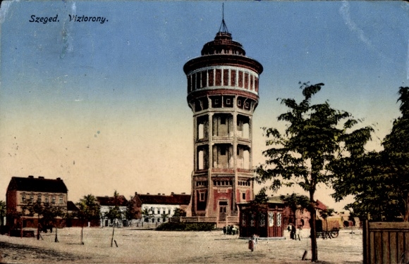 Postcard Szeged Hungary, Viztorony