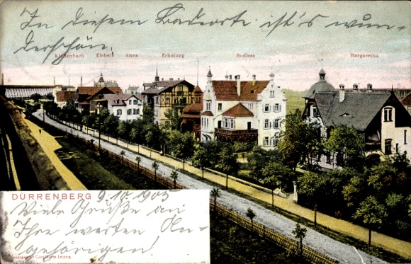 Ak Bad Dürrenberg an der Saale, villawijk