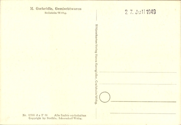 Ak Beilstein in Württemberg, Fliegeraufnahme