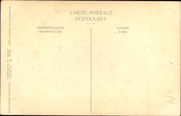 Artist Postcard Dupond, Hub., Falco subbuteo, tree falcon