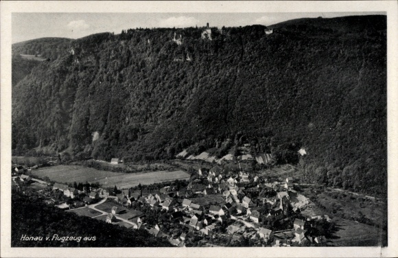 Ak Honau Rheinau in Baden, Fliegeraufnahme
